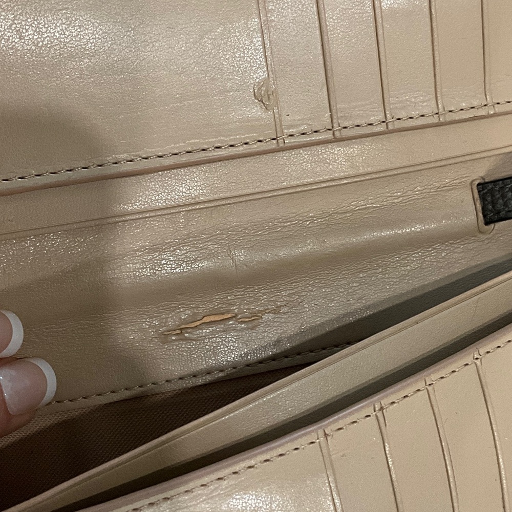 Coach Dark Brown Leather Clutch - Picture 5 of 6